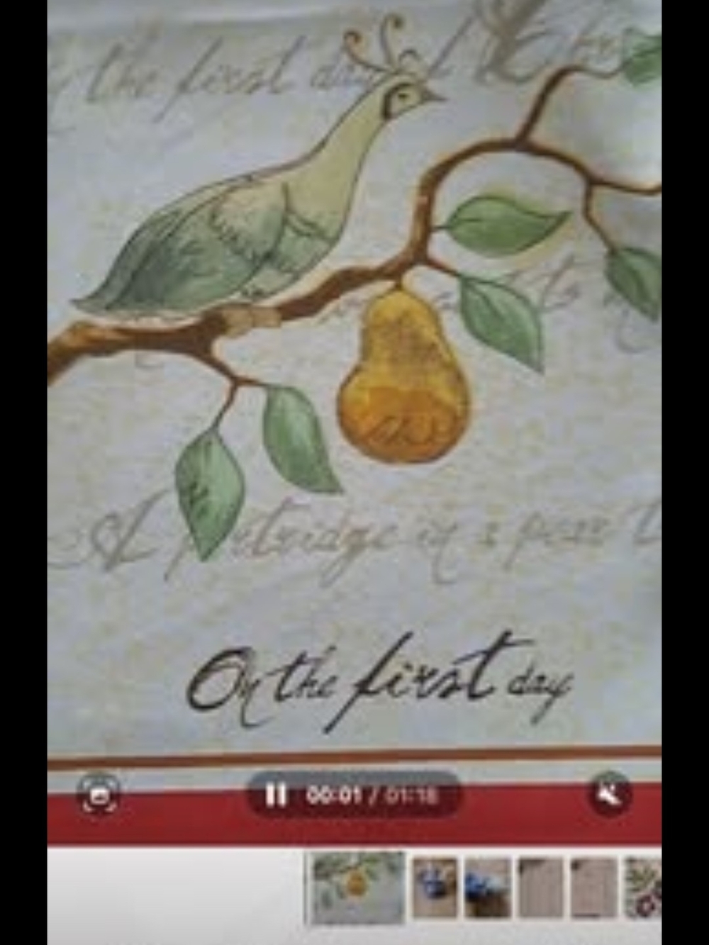 12 Days Of Christmas Clothe Napkins